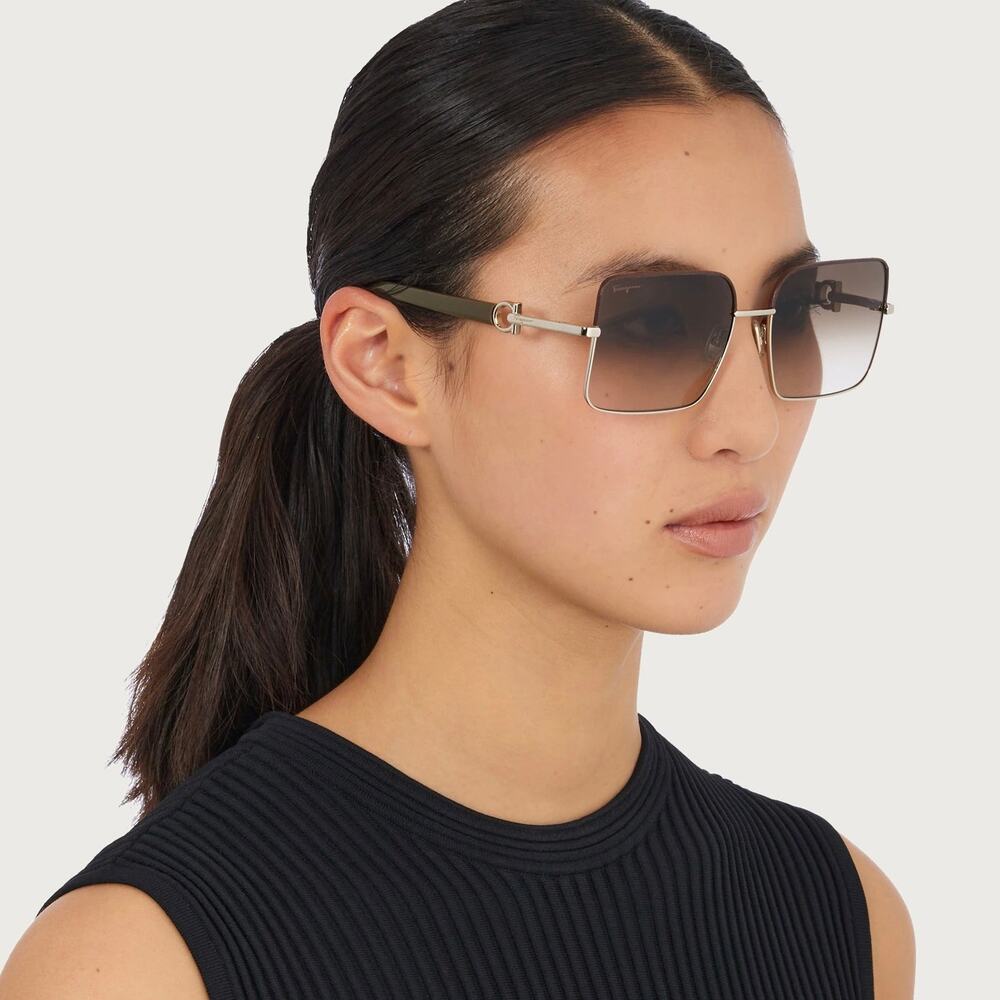 NEW!!! SALVATORE FERRAGAMO Sunglasses SF302SL 703 Authentic